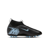 Nike Zoom Mercurial Superfly 10 Academy Kunstgras Voetbalschoenen (AG) Kids Zwart Lichtblauw