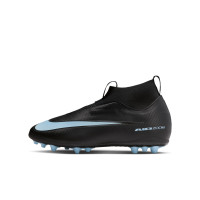 Nike Zoom Mercurial Superfly 10 Academy Kunstgras Voetbalschoenen (AG) Kids Zwart Lichtblauw
