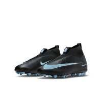 Nike Zoom Mercurial Superfly 10 Academy Kunstgras Voetbalschoenen (AG) Kids Zwart Lichtblauw