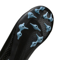 Nike Zoom Mercurial Superfly 10 Academy Kunstgras Voetbalschoenen (AG) Kids Zwart Lichtblauw