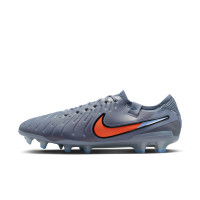 Nike Tiempo Legend Elite 10 Gras Voetbalschoenen (FG) Lichtblauw Felrood Zwart