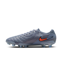 Nike Tiempo Legend Elite 10 Gras Voetbalschoenen (FG) Lichtblauw Felrood Zwart