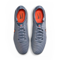 Nike Tiempo Legend Elite 10 Gras Voetbalschoenen (FG) Lichtblauw Felrood Zwart