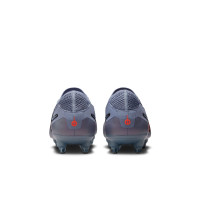 Nike Tiempo Legend Elite 10 IJzeren-Nop Voetbalschoenen (SG) Anti-Clog Lichtblauw Felrood Zwart