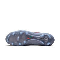 Nike Tiempo Legend Pro 10 Gras Voetbalschoenen (FG) Lichtblauw Felrood Zwart