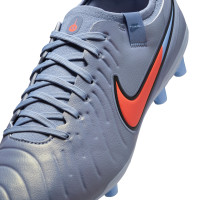 Nike Tiempo Legend Pro 10 Kunstgras Voetbalschoenen (AG) Lichtblauw Felrood Zwart
