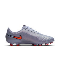 Nike Tiempo Legend Academy 10 Gras / Kunstgras Voetbalschoenen (MG) Lichtblauw Felrood Zwart