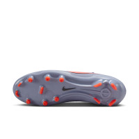 Nike Tiempo Legend Academy 10 Gras / Kunstgras Voetbalschoenen (MG) Lichtblauw Felrood Zwart