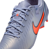 Nike Tiempo Legend Academy 10 Gras / Kunstgras Voetbalschoenen (MG) Lichtblauw Felrood Zwart