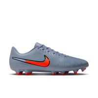 Nike Tiempo Legend Club 10 Gras / Kunstgras Voetbalschoenen (MG) Lichtblauw Felrood Zwart