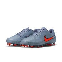 Nike Tiempo Legend Club 10 Gras / Kunstgras Voetbalschoenen (MG) Lichtblauw Felrood Zwart