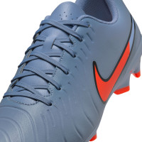 Nike Tiempo Legend Club 10 Gras / Kunstgras Voetbalschoenen (MG) Lichtblauw Felrood Zwart