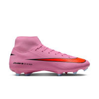Nike Zoom Mercurial Superfly Academy 10 Gras / Kunstgras Voetbalschoenen (MG) Roze Felrood Lichtblauw