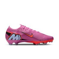 Nike Zoom Mercurial Vapor Elite 16 Gras Voetbalschoenen (FG) Roze Felrood Lichtblauw