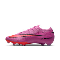 Nike Zoom Mercurial Vapor Elite 16 Gras Voetbalschoenen (FG) Roze Felrood Lichtblauw