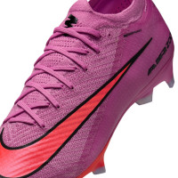 Nike Zoom Mercurial Vapor Elite 16 Gras Voetbalschoenen (FG) Roze Felrood Lichtblauw
