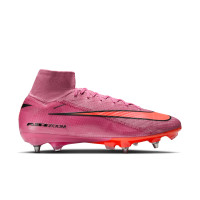 Nike Zoom Mercurial Superfly Elite 10 Iron Nop Football Boots (SG) Pink Bright Red Light Blue
