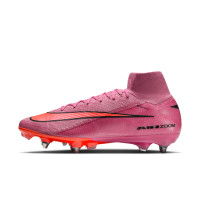 Nike Zoom Mercurial Superfly Elite 10 Iron Nop Football Boots (SG) Pink Bright Red Light Blue