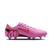 Nike Zoom Mercurial Vapor Academy 16 Iron Nop Football Boots (SG) Anti-Clog Pink Bright Red Light Blue