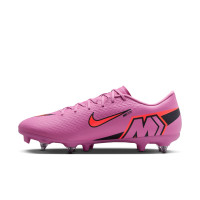 Nike Zoom Mercurial Vapor Academy 16 Iron Nop Football Boots (SG) Anti-Clog Pink Bright Red Light Blue