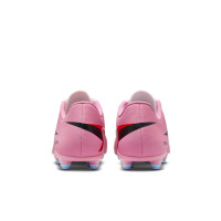 Nike Mercurial Vapor Club 16 Gras / Kunstgras Voetbalschoenen (MG) Roze Felrood Lichtblauw