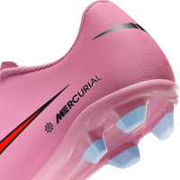 Nike Mercurial Vapor Club 16 Gras / Kunstgras Voetbalschoenen (MG) Roze Felrood Lichtblauw