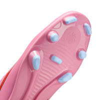 Nike Mercurial Vapor Club 16 Gras / Kunstgras Voetbalschoenen (MG) Roze Felrood Lichtblauw