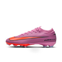 Nike Zoom Mercurial Vapor Pro 16 Gras Voetbalschoenen (FG) Roze Felrood Lichtblauw