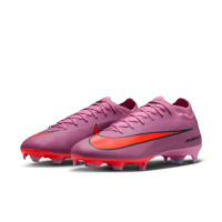 Nike Zoom Mercurial Vapor Pro 16 Gras Voetbalschoenen (FG) Roze Felrood Lichtblauw