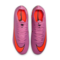 Nike Zoom Mercurial Vapor Pro 16 Gras Voetbalschoenen (FG) Roze Felrood Lichtblauw