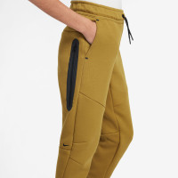 Nike Sportswear Tech Fleece Joggingbroek Kids Donkergeel Zwart