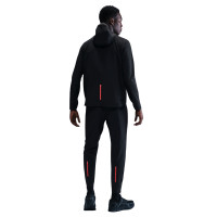 Nike Sportswear Sport Casual Full-Zip Tracksuit Hooded Black Red