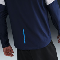 Nike Sportswear Sport Casual Hooded Jack Donkerblauw Wit