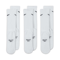 Nike Crew Sokken Everyday 3-Pack Kids Wit Zwart