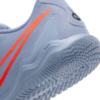 Nike Tiempo Legend Academy 10 Indoor Football Shoes (IN) Kids Light Blue Bright Red Black