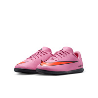 Nike Mercurial Vapor Club 16 Zaalvoetbalschoenen (IN) Kids Roze Felrood Lichtblauw