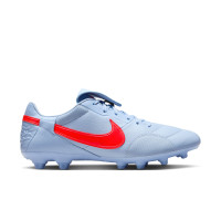 Nike Premier III Gras Voetbalschoenen (FG) Lichtblauw Felrood