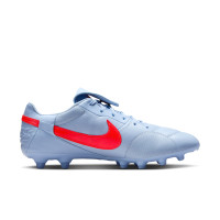 Nike Premier III Gras Voetbalschoenen (FG) Lichtblauw Felrood