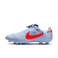 Nike Premier III Gras Voetbalschoenen (FG) Lichtblauw Felrood