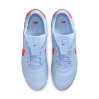 Nike Premier III Gras Voetbalschoenen (FG) Lichtblauw Felrood