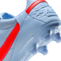 Nike Premier III Gras Voetbalschoenen (FG) Lichtblauw Felrood