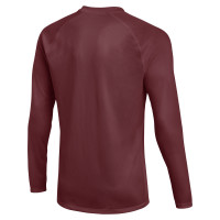 Nike Dri-FIT Park VIII Long Sleeve Football Shirt Dark Red White