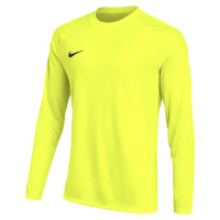 Nike Dri-FIT Park VIII Long Sleeve Football Shirt Neon Yellow Black