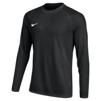 Nike Dri-FIT Park VIII Voetbalshirt Lange Mouwen Kids Zwart Wit