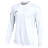 Nike Dri-FIT Park VIII Kids Long Sleeve Football Shirt White Black
