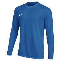 Nike Dri-FIT Park VIII Voetbalshirt Lange Mouwen Kids Blauw Wit