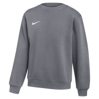 Nike Park 26 Fleece Crew Sweater Kids Donkergrijs Wit