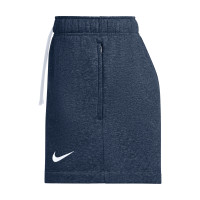 Nike Park 26 Women's Fleece Shorts Dark Blue White
