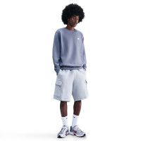 Nike Club Fleece Sportswear Crew Sweater Lichtpaars Wit
