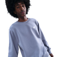 Nike Club Fleece Sportswear Crew Sweater Lichtpaars Wit